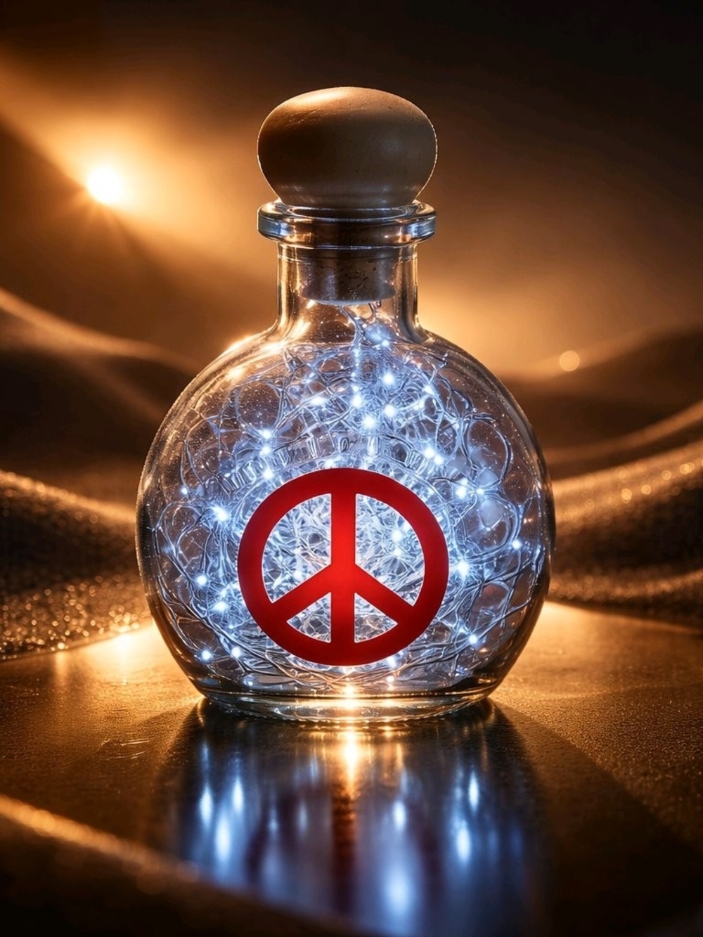 Lighted Bottle Night Bedroom Glow Illuminated Led Ambient Radiant Late Nite Vibe